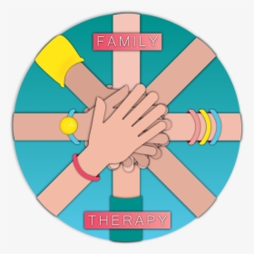 Link Image 3 Family - Family In Circle Cartoon, HD Png Download, Free Download