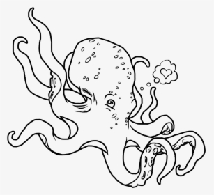 Octopus Line Art Transparent, HD Png Download, Free Download