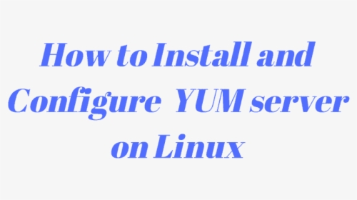 Configure Yum Server On Linux - Cobalt Blue, HD Png Download, Free Download