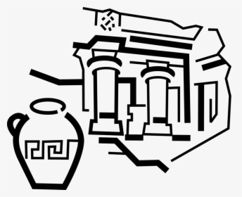 Minoan Civilization Knossos Palace Ruins - Palace Of Knossos Clipart Black And White, HD Png Download, Free Download