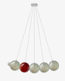 Pendulum 5 Position Light Grey & Dark Red - Christmas Ornament, HD Png Download, Free Download