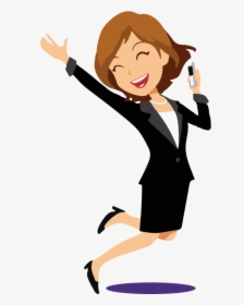 Transparent Rushing Clipart - Woman Happy Vector Png, Png Download, Free Download