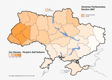 Ukrainian Parliamentary Election 2007 - Ukraine Blank Map Png, Transparent Png, Free Download