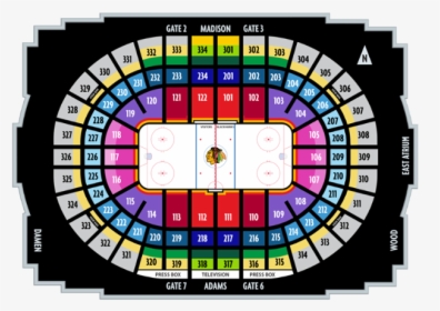 Chicago Blackhawks Seating Chart, HD Png Download, Free Download