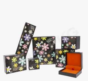 Jewelry Box For Necklace And Earrings - Floral Design, HD Png Download, Free Download