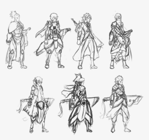 Collection Of Free Poses Samurai Download On - Swordsman Poses Reference, HD Png Download, Free Download
