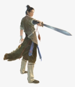 Asian Swordsman Art, HD Png Download, Free Download
