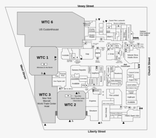 Liberty Center Mall Map Map Of The Mall At The World Trade Center , Png Download - Original World  Trade Center Mall Map, Transparent Png - Kindpng