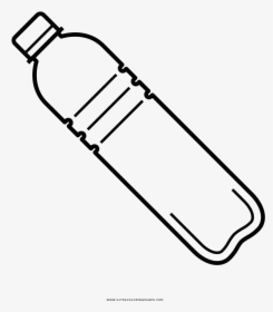 Botella De Agua Página Para Colorear - Plastic Bottle Drawing, HD Png Download, Free Download