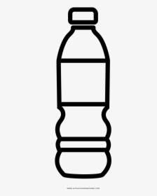 Botella De Agua Página Para Colorear - Glass Bottle, HD Png Download, Free Download