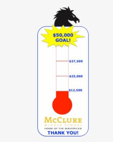 24% Raised - Mcclure Middle School, HD Png Download, Free Download