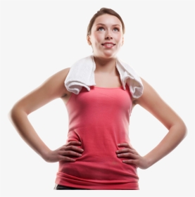 Smiling Happy Fitness Woman - Transparent Fit Woman Png, Png Download, Free Download