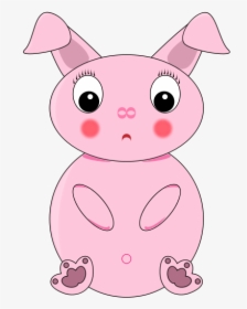 Pink Rabbit Image - Easter Bunny, HD Png Download, Free Download