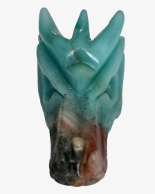 Amazonite Dragon Skull Carved Crystal - Carving, HD Png Download, Free Download