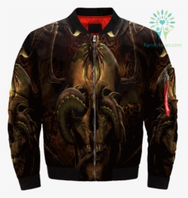 Dragon Skull Over Print Jacket %tag Familyloves - Jacket, HD Png Download, Free Download
