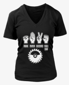 Ock Paper Scissors Table Saw - Carpenter T Shirts Funny, HD Png Download, Free Download