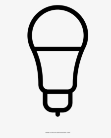 Led Light Bulb Coloring Page - Street Light, HD Png Download, Free Download