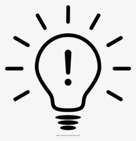 Lightbulb Idea Coloring Page - Light Bulb Symbol Clear Background, HD Png Download, Free Download