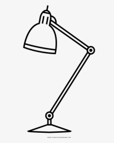 Desk Lamp Coloring Page - Line Art, HD Png Download, Free Download
