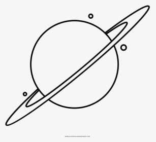 Saturn Coloring Page - Saturn Drawing Png, Transparent Png - kindpng