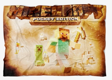 Minecraft Fleece Blanket Survivor Yellow Blanket - Toffee, HD Png Download, Free Download