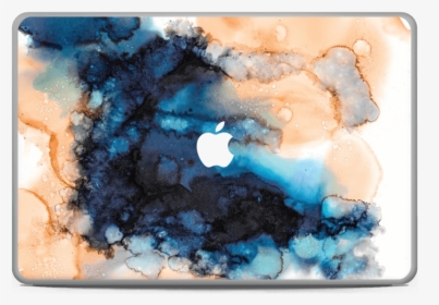 Blue & Orange Color Splash Skin Macbook Pro 17” - Watercolor Blue Orange, HD Png Download, Free Download