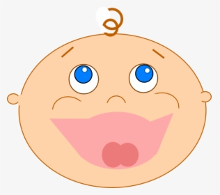Laughing Baby Svg Clip Arts - Laughing Baby Face Cartoon, HD Png Download, Free Download