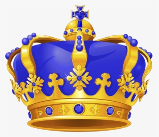 Coroa Azul E Dourada - Gold And Blue Crowns, HD Png Download, Free Download