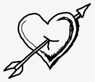 Heart Armour Arrow Free Picture - Transparent Background Doodle Heart Png, Png Download, Free Download