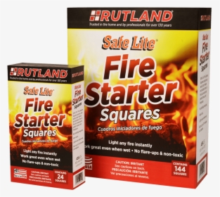 Rutland safe Lite® Fire Starter Squares - Multimedia Software, HD Png Download, Free Download