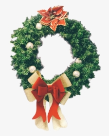 #christmas #festive #wreath #sticker #winter #red #green - Ukrasna Traka Za Novu Godinu, HD Png Download, Free Download