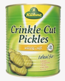 Crinkle Cut Pickles - Kuhne, HD Png Download, Free Download