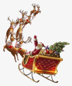 Transparent Santa Claus Sleigh Png - Christmas Day, Png Download, Free Download