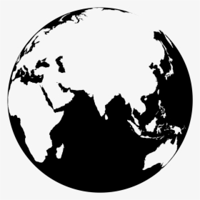 Globe Transparent Image - Globe Png Black And White, Png Download, Free Download