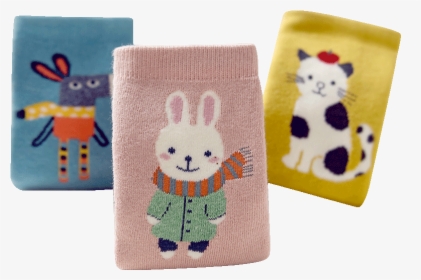 Caramella Socks Pile Loop Warm Toweling Cartoon Tube - Cartoon, HD Png Download, Free Download