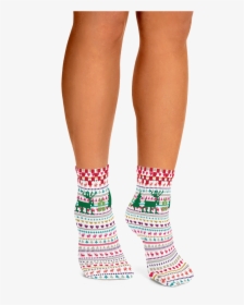 Color Me Christmas Ankle Socks Is The New Way To Rock - Sock, HD Png Download, Free Download