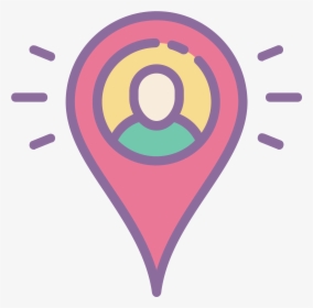 Location Clipart Location Pointer - Ubication Icon Png Pink, Transparent Png, Free Download