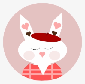 Bunny, Rabbit, Hearts, Pink, Love, Cute, Valentine - Cute Bunny Transparent Pink, HD Png Download, Free Download