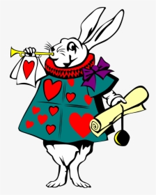 Alice In Wonderland, Rabbit, Character, Bunny, Horn - Don T Be Late Alice In Wonderland, HD Png Download, Free Download