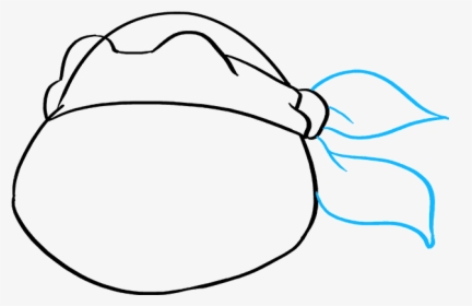 How To Draw Teenage Mutant Ninja Turtle Face - Line Art, HD Png Download, Free Download
