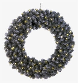 Wreath Edmonton - Julkrans Med Belysning, HD Png Download, Free Download