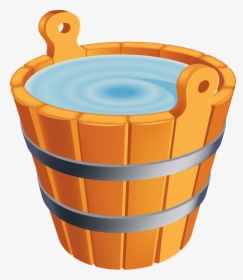 Transparent Bucket Png - Bucket Of Water Clipart, Png Download, Free Download