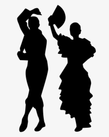Man And Woman Flamenco Dance Silhouettes - Flamenco Dance Png Clipart, Transparent Png, Free Download