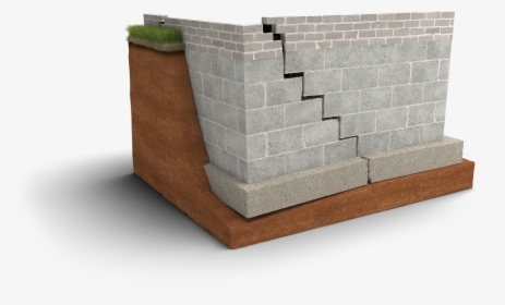 Transparent Broken Brick Wall Png - Building Foundation Crack, Png Download, Free Download