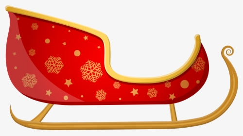 Red Santa Png Clip - Santa Sleigh Transparent Background, Png Download, Free Download