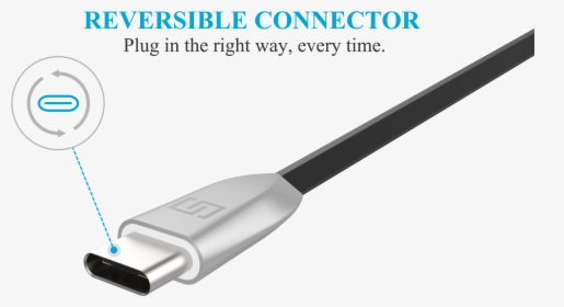 Flat Metal Usb Type-c Charger - Data Transfer Cable, HD Png Download, Free Download