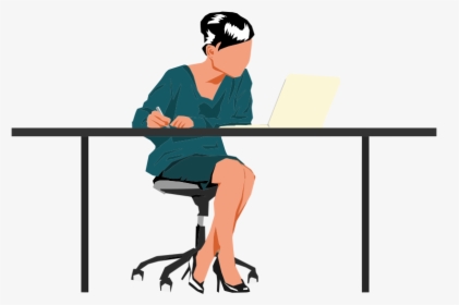 Person At Desk Clipart, HD Png Download, Free Download