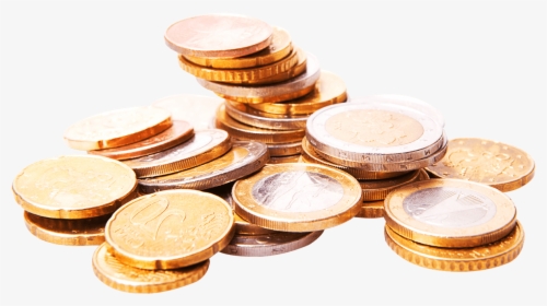 Stack Of Euro Coins - Euro Coins Png, Transparent Png, Free Download