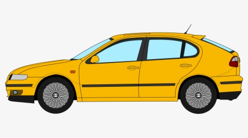 Seat Leon Profile Drawing - Transparent Car Vector Png, Png Download, Free Download