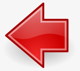 Red Arrow Left Png, Transparent Png, Free Download